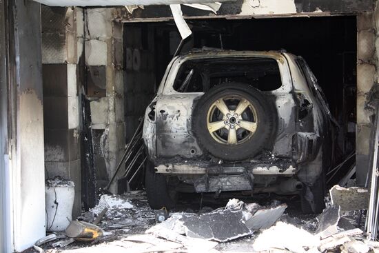 South-East Movement leader Oleg Tsaryov's house burnt in Dnepropetrovsk