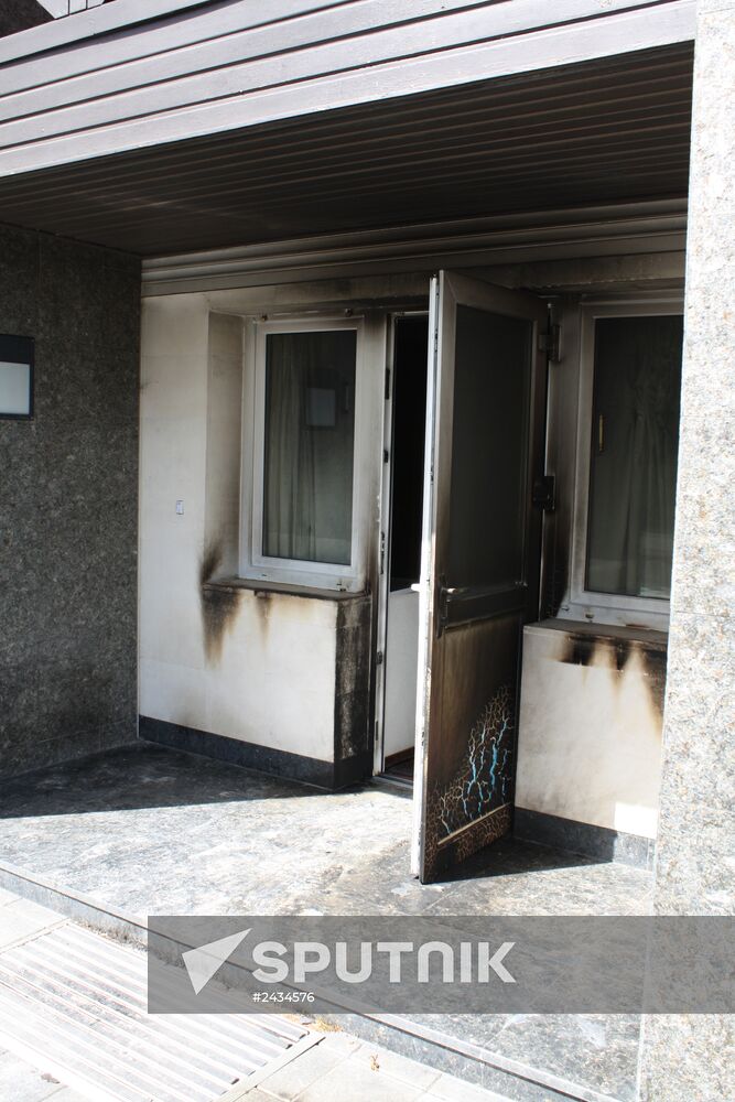 South-East Movement leader Oleg Tsaryov's house burnt in Dnepropetrovsk
