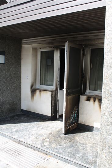 South-East Movement leader Oleg Tsaryov's house burnt in Dnepropetrovsk