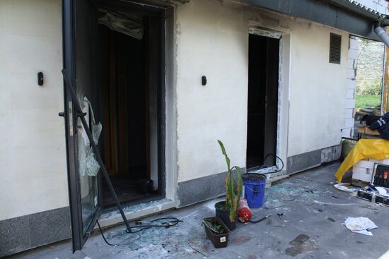 South-East Movement leader Oleg Tsaryov's house burnt in Dnepropetrovsk
