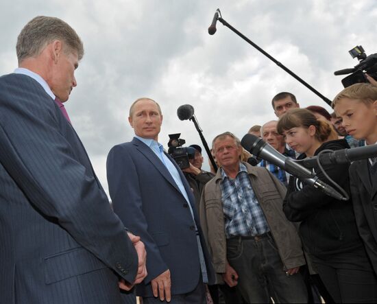 Vladimir Putin visits Blagoveshchensk