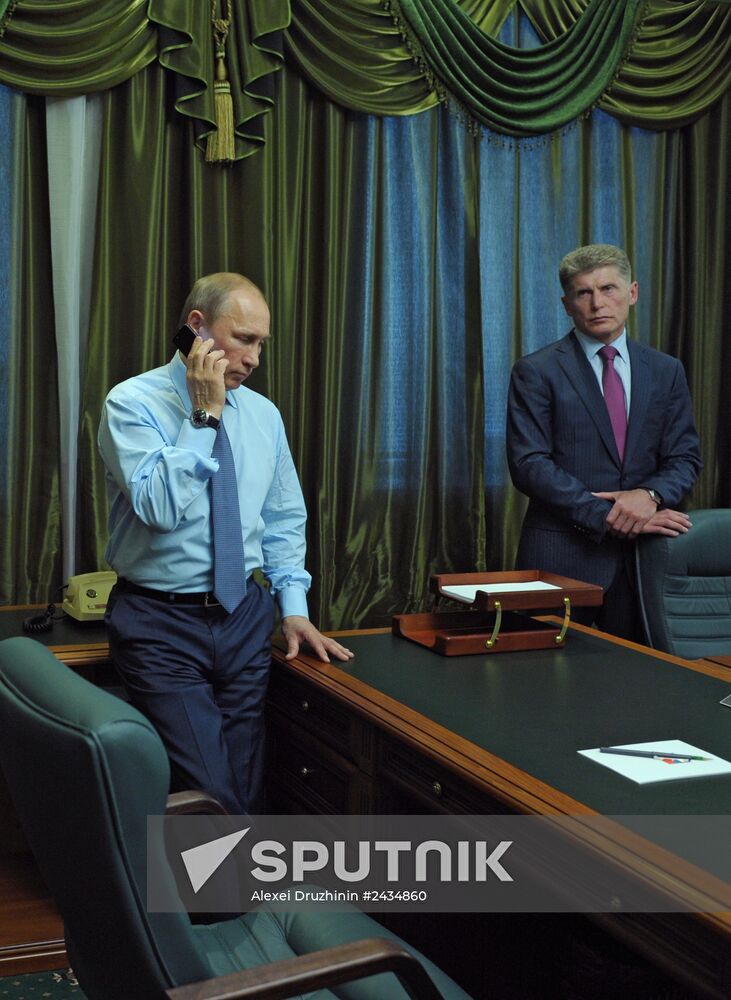 Vladimir Putin visits Blagoveshchensk