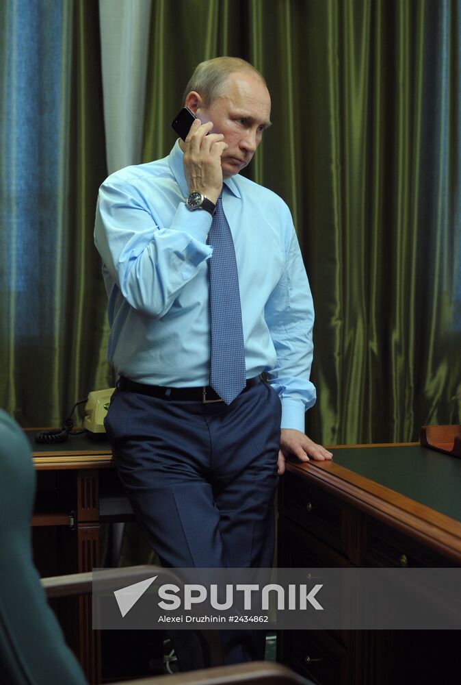 Vladimir Putin visits Blagoveshchensk