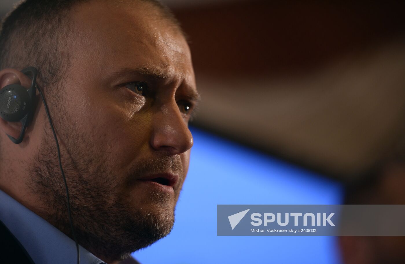 Right Sector leader Dmitry Yarosh holds news conference