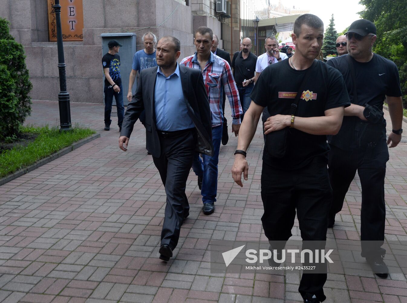 Right Sector leader Dmitry Yarosh at press conference