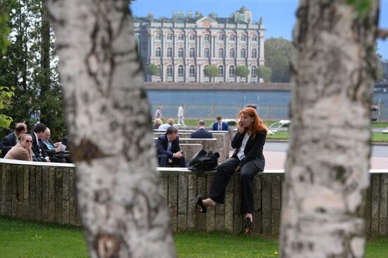 The St. Petersburg International Economic Forum. Day One