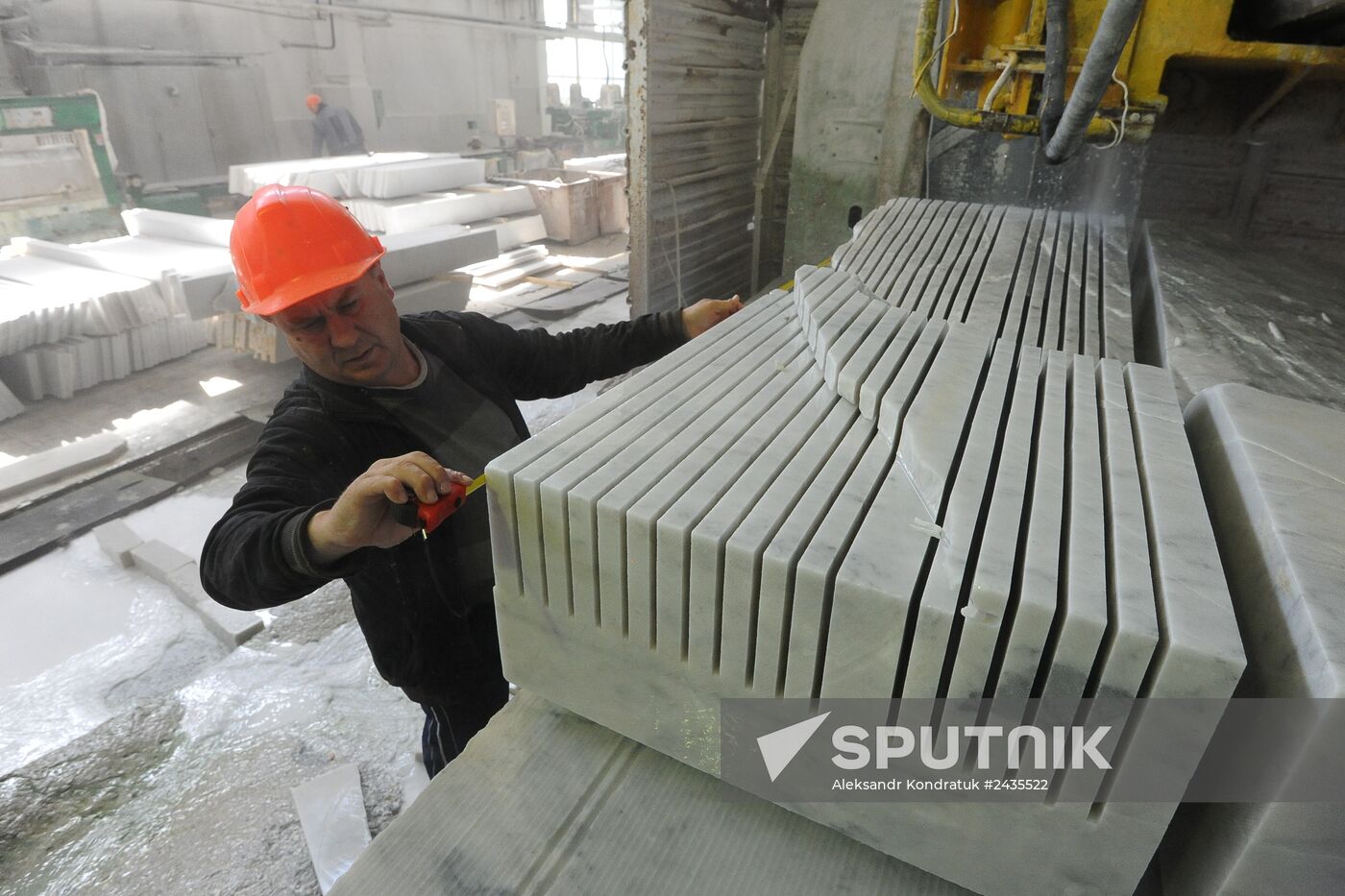 Production and processing of white marble in the Chelyabinsk Region