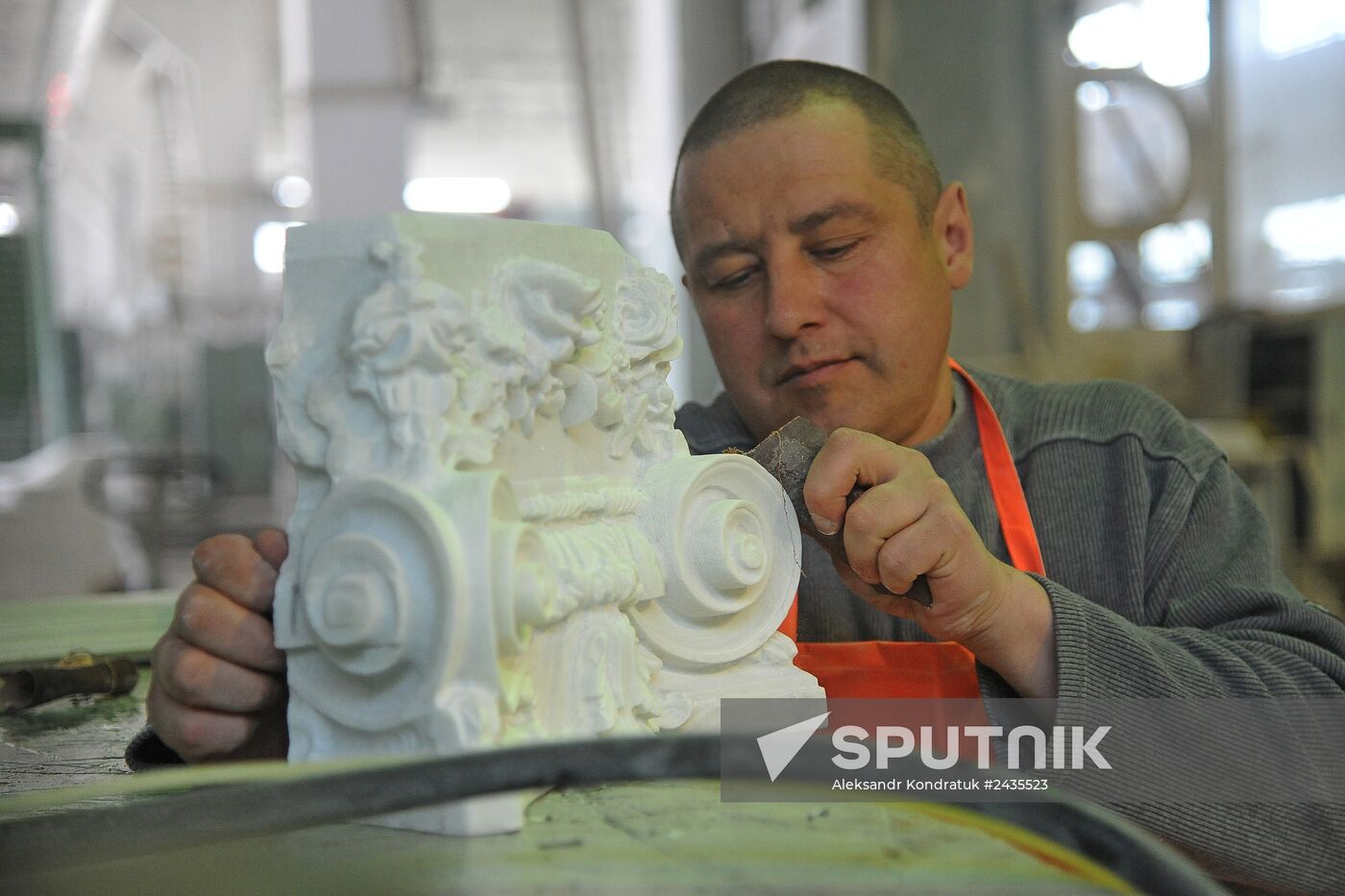 Production and processing of white marble in the Chelyabinsk Region