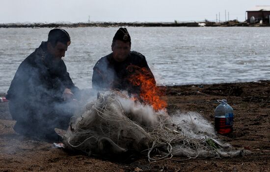 Coast Guard unit on Lake Khanka