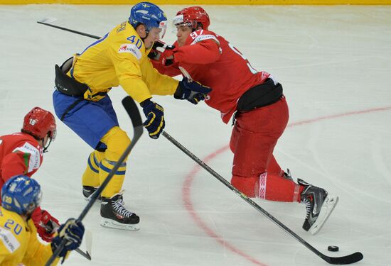 IIHF World Championships. Sweden vs. Belarus