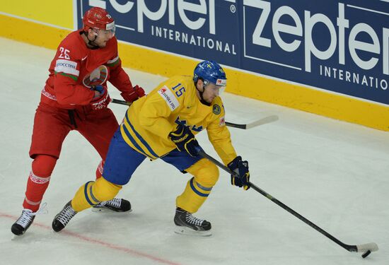 IIHF World Championships. Sweden vs. Belarus