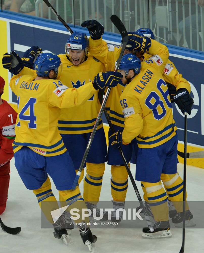 IIHF World Championships. Sweden vs. Belarus