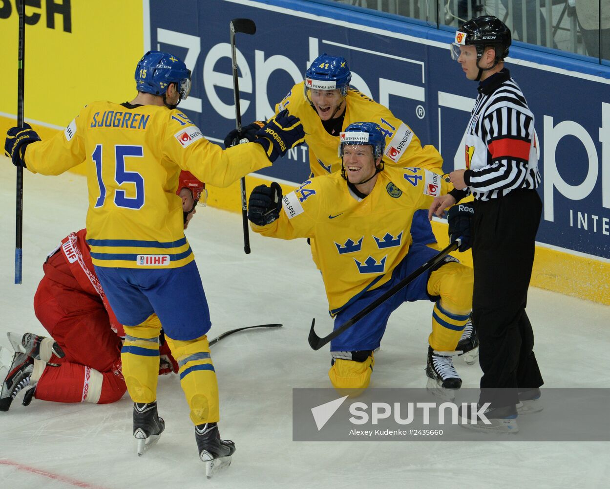 IIHF World Championships. Sweden vs. Belarus