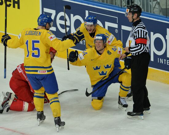 IIHF World Championships. Sweden vs. Belarus