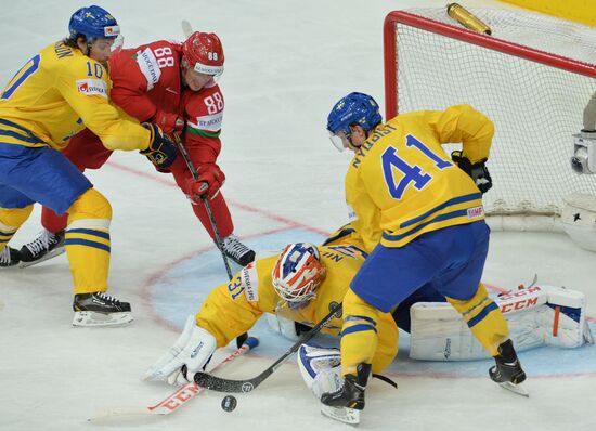 IIHF World Championships. Sweden vs. Belarus