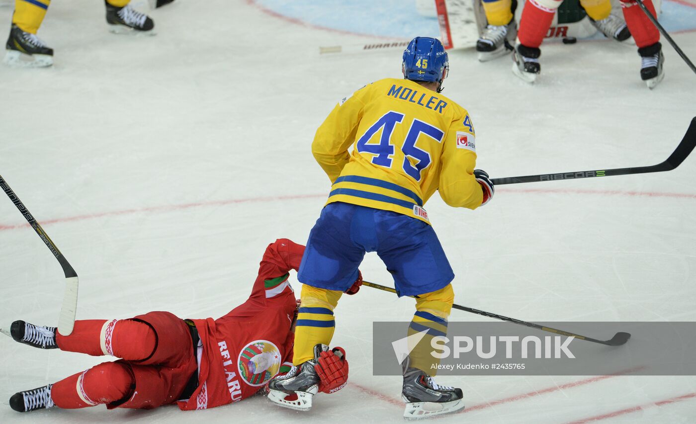 IIHF World Championships. Sweden vs. Belarus