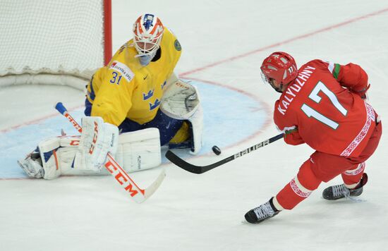IIHF World Championships. Sweden vs. Belarus