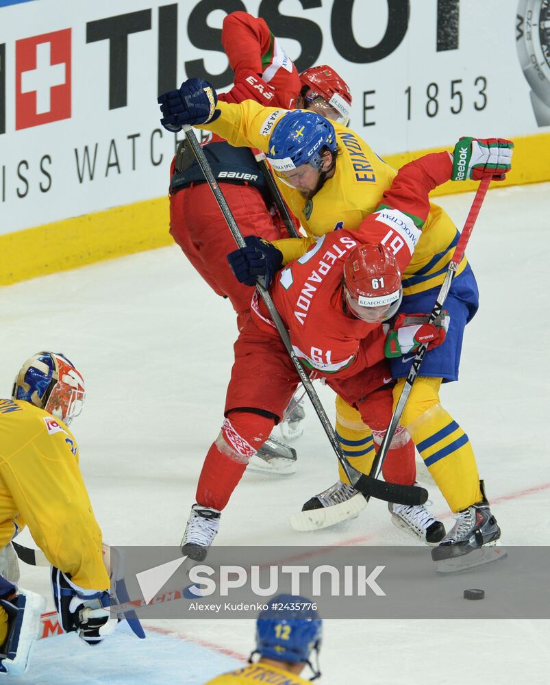 IIHF World Championships. Sweden vs. Belarus
