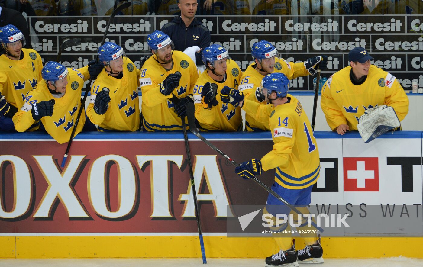 IIHF World Championships. Sweden vs. Belarus