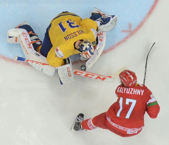 IIHF World Championships. Sweden vs. Belarus
