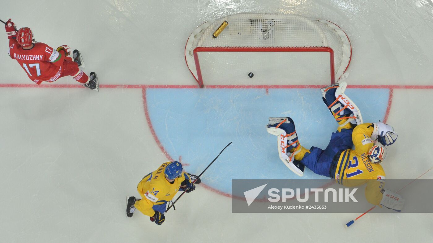 IIHF World Championships. Sweden vs. Belarus