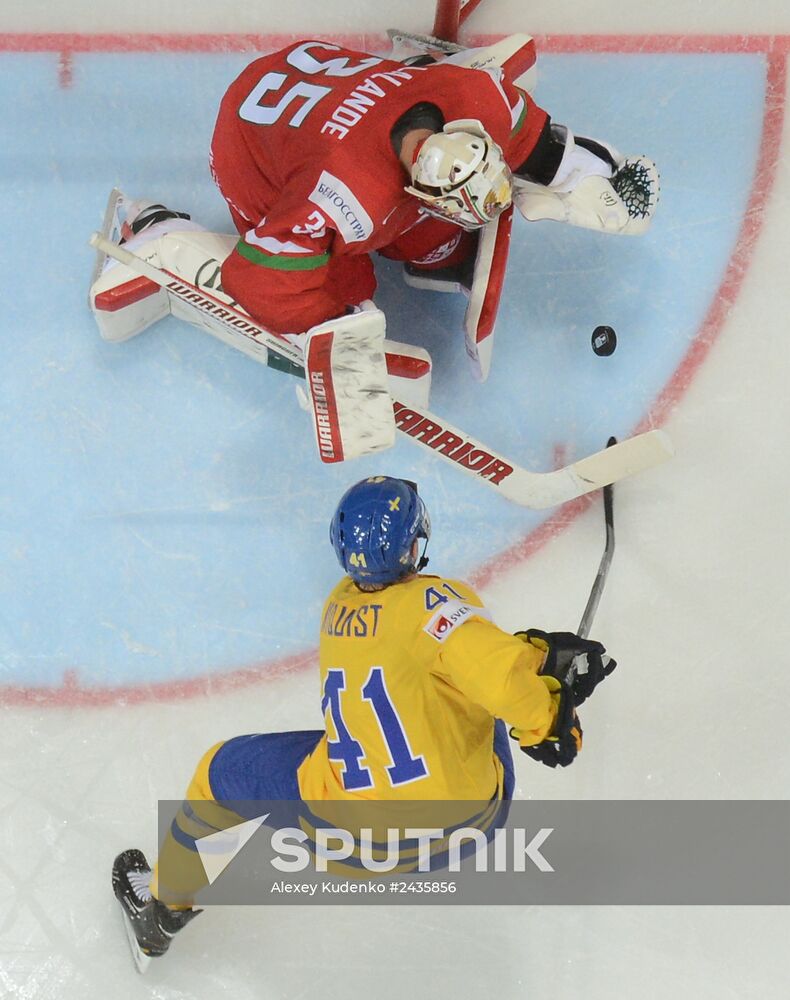 IIHF World Championships. Sweden vs. Belarus