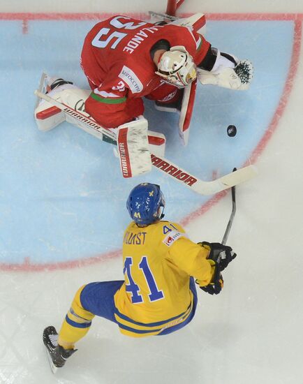 IIHF World Championships. Sweden vs. Belarus