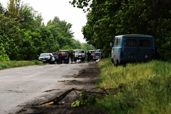 Ukraine's National Guard checkpoint assaulted by unidentified persons