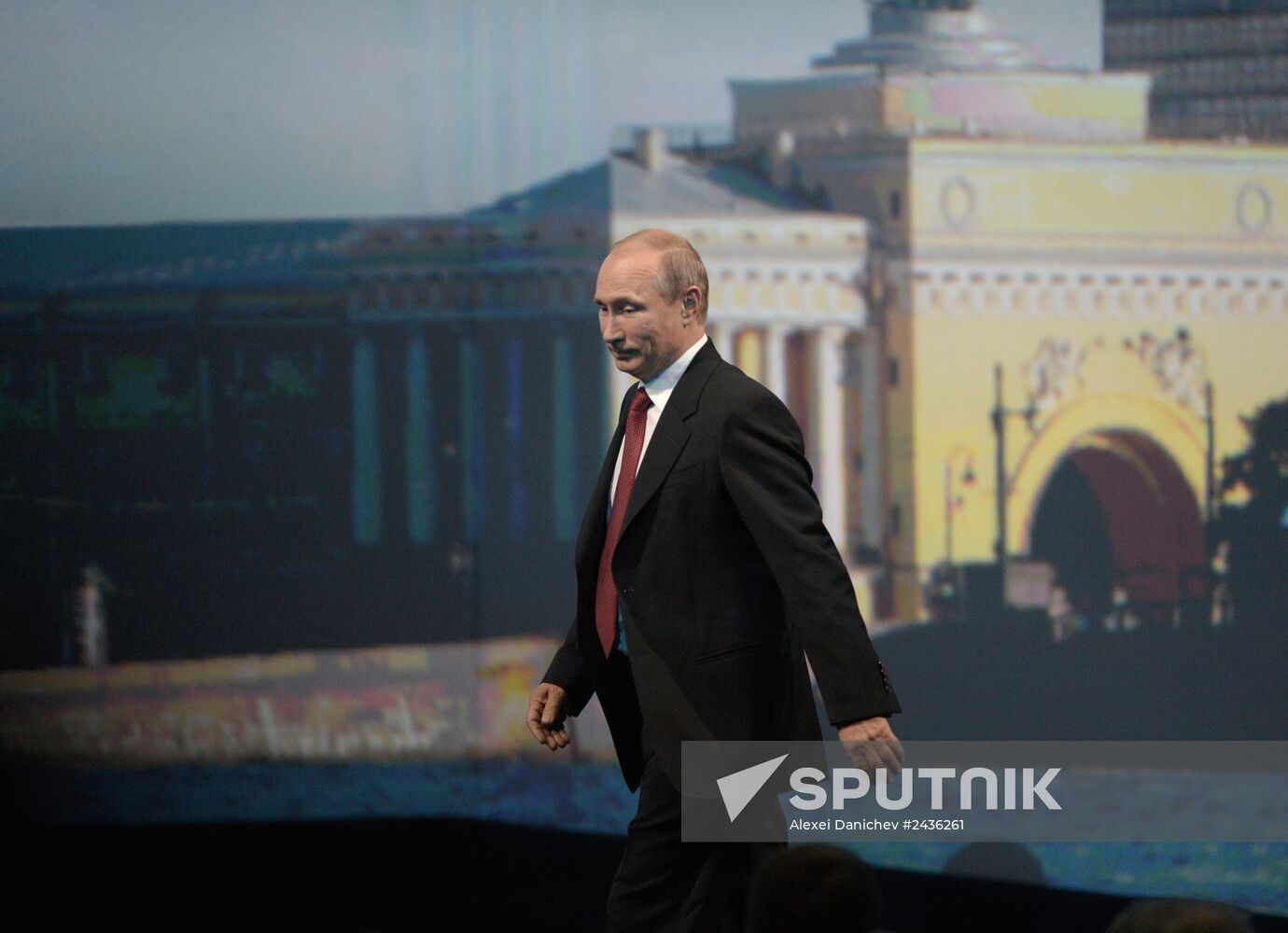 Vladimir Putin attends St. Petersburg International Economic Forum