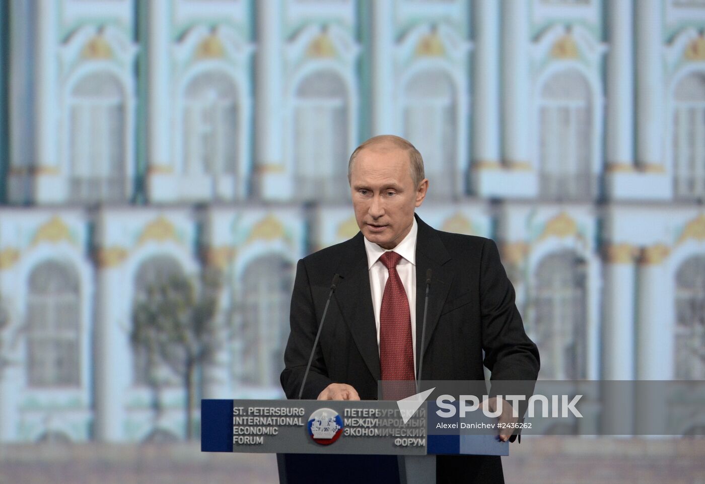 Vladimir Putin attends St. Petersburg International Economic Forum