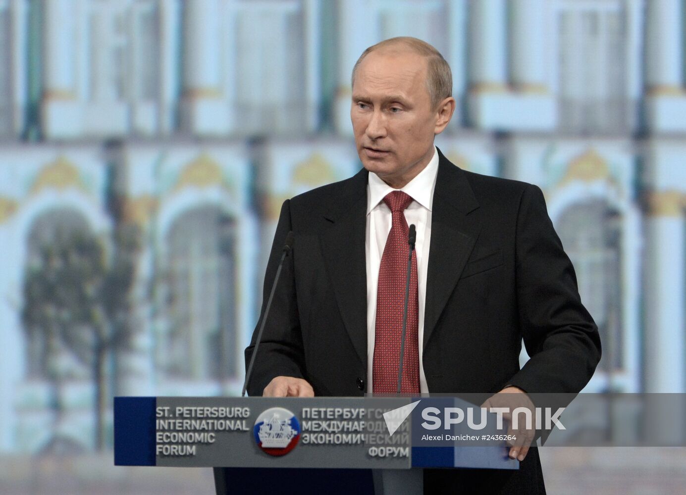 Vladimir Putin attends St. Petersburg International Economic Forum
