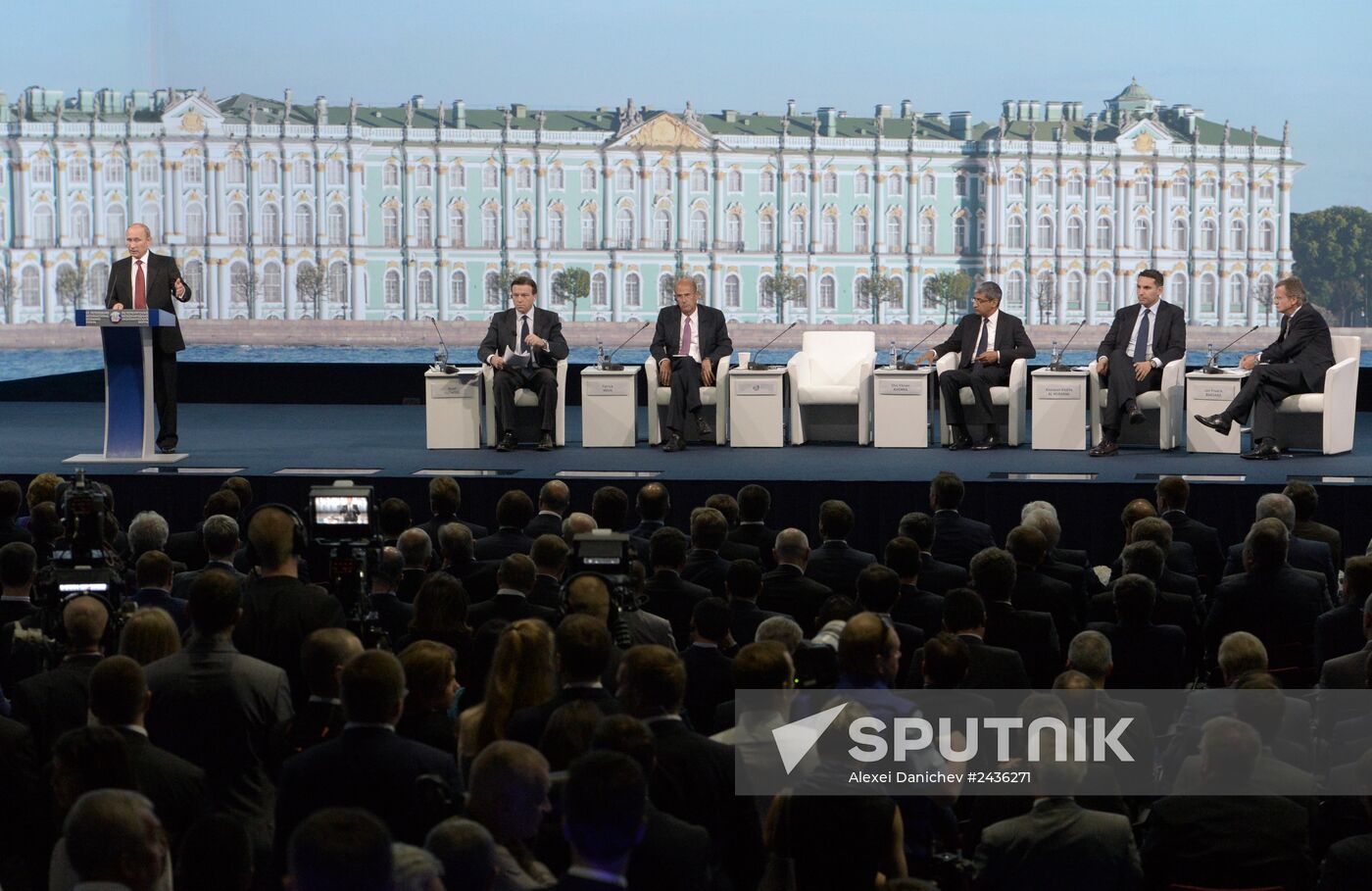 Vladimir Putin attends St. Petersburg International Economic Forum