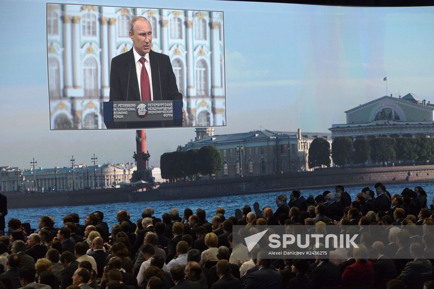 Vladimir Putin attends St. Petersburg International Economic Forum