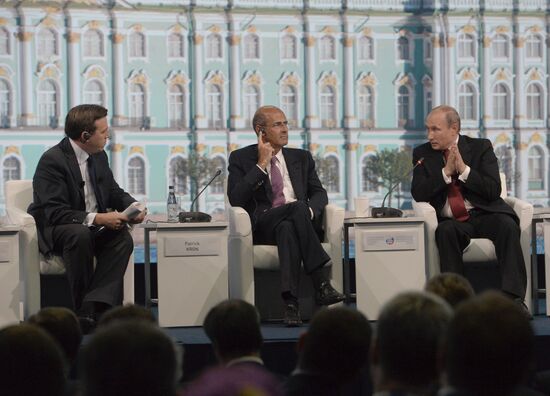 Vladimir Putin attends St. Petersburg International Economic Forum