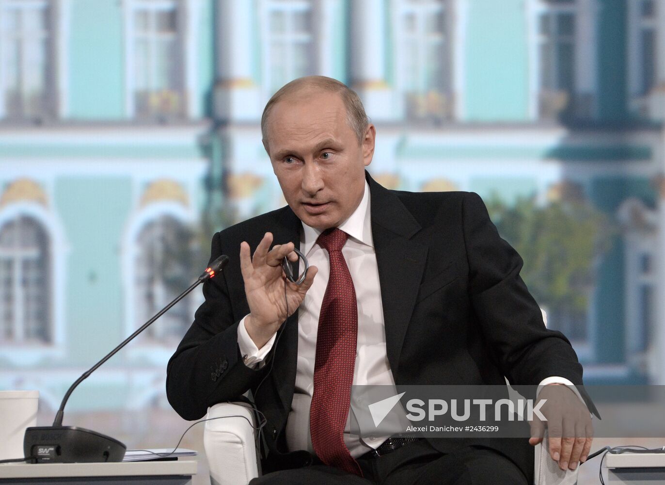 Vladimir Putin attends St. Petersburg International Economic Forum
