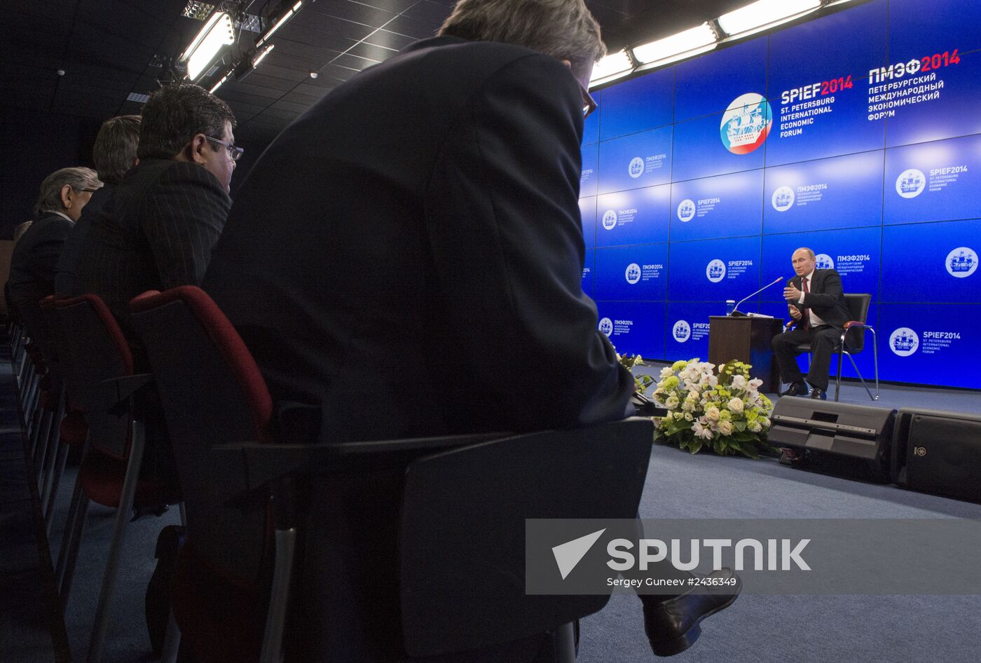 Vladimir Putin attends St. Petersburg International Economic Forum