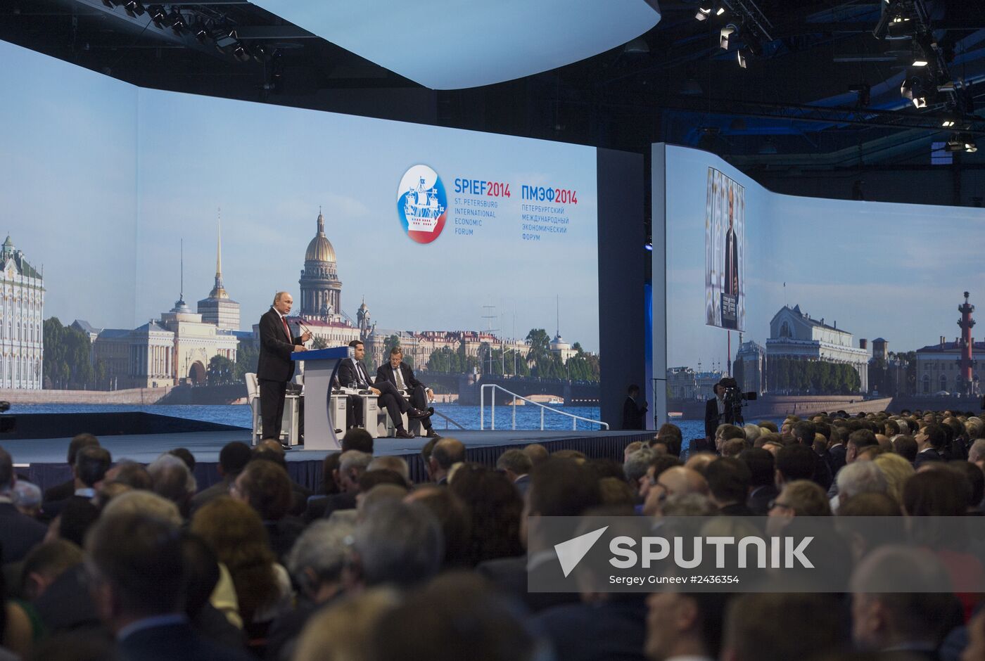 Vladimir Putin attends St. Petersburg International Economic Forum