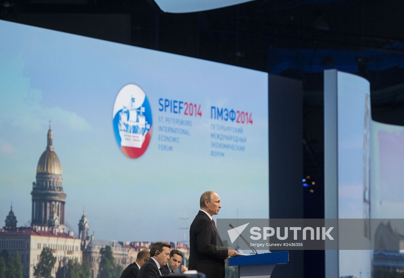 Vladimir Putin attends St. Petersburg International Economic Forum