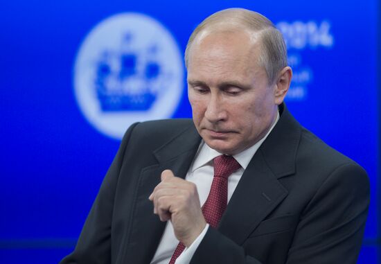 Vladimir Putin attends St. Petersburg International Economic Forum