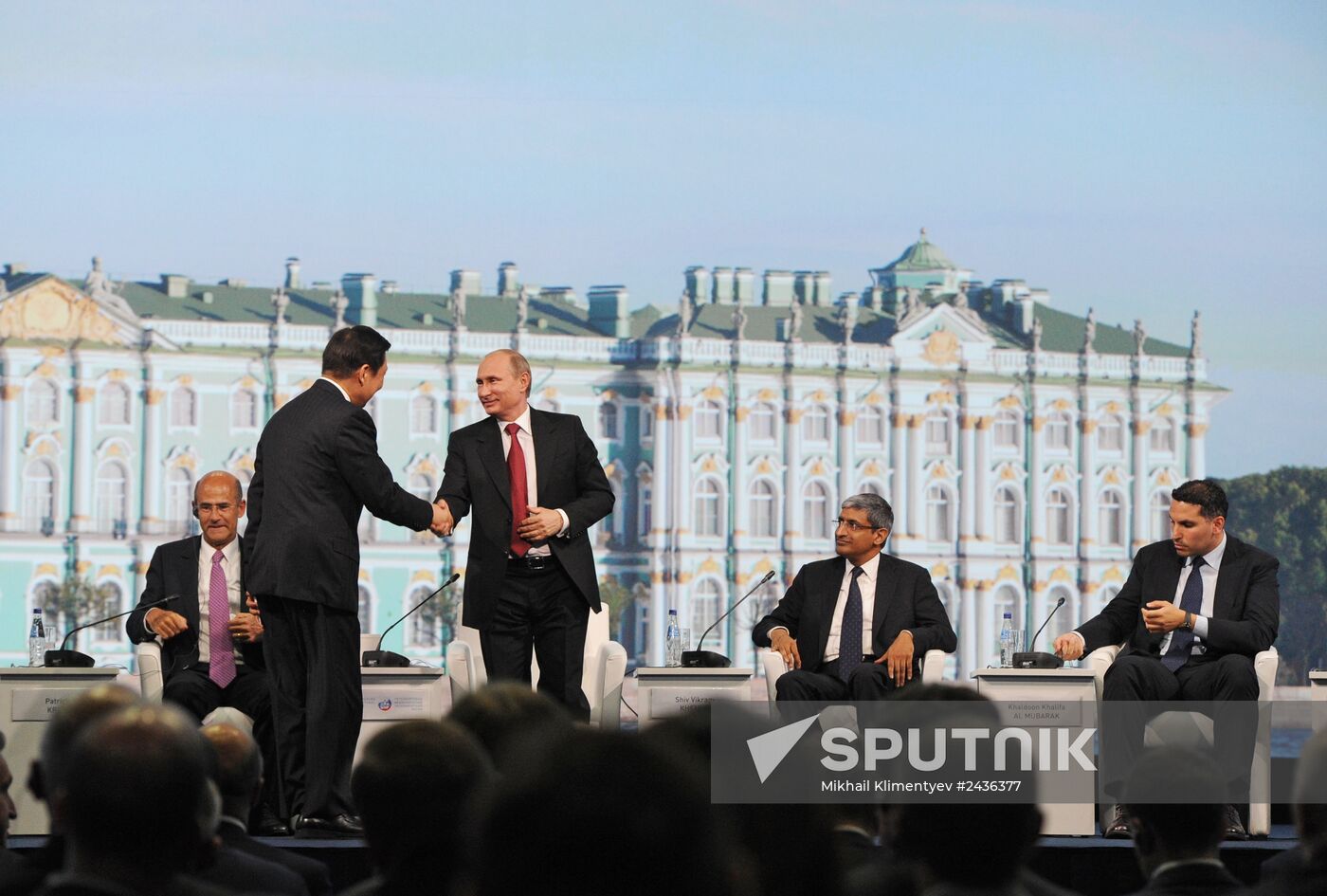 Vladimir Putin attends St. Petersburg International Economic Forum