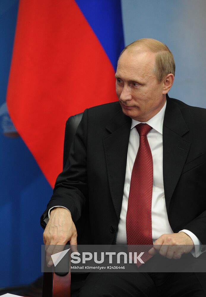 Vladimir Putin attends St. Petersburg International Economic Forum
