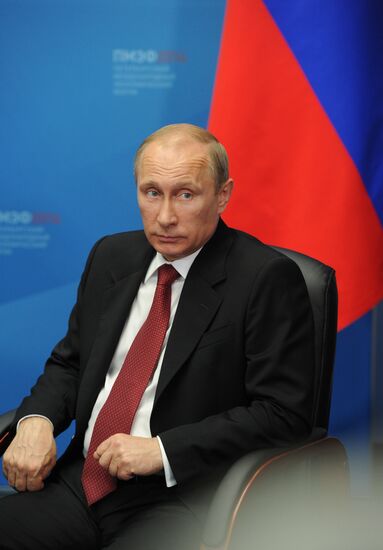 Vladimir Putin attends St. Petersburg International Economic Forum