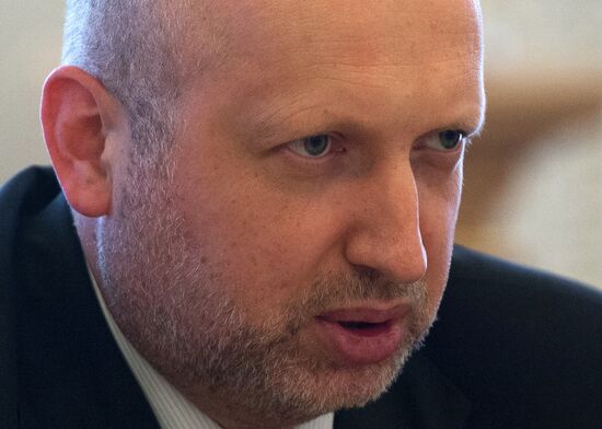 Oleksandr Turchinov meets with Madeleine Albright