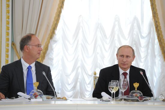 Vladimir Putin attends St. Petersburg International Economic Forum
