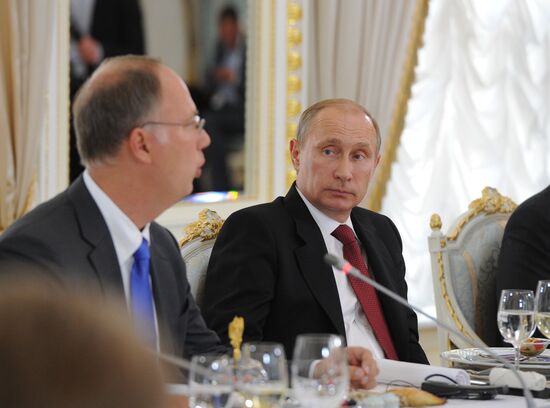 Vladimir Putin attends St. Petersburg International Economic Forum