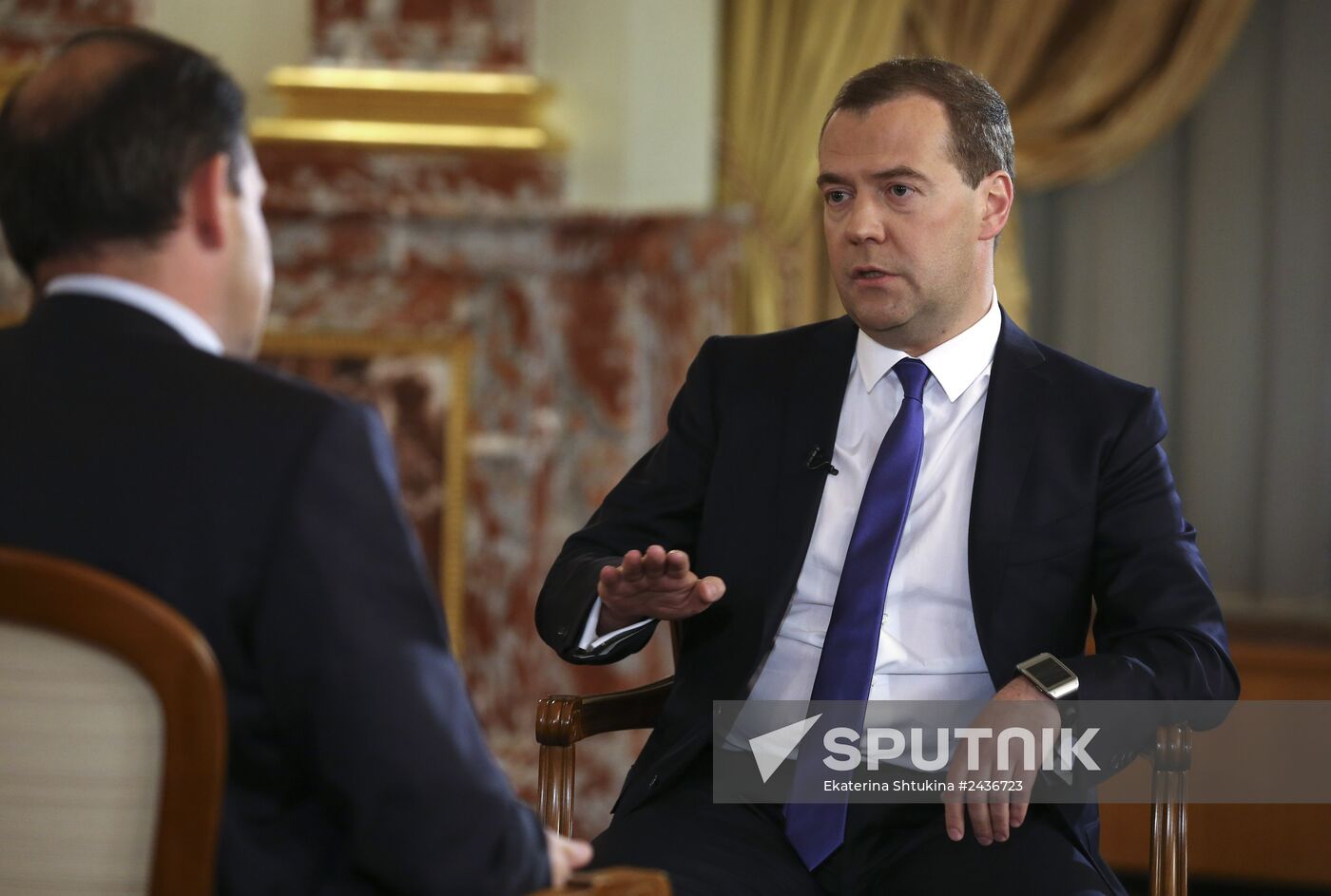 Dmitry Medvedev gives interview to Rossiya TV channel