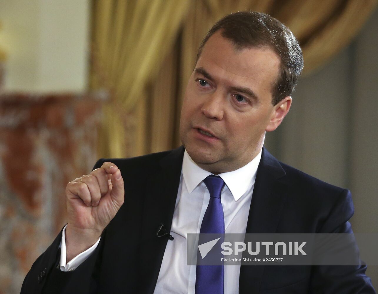 Dmitry Medvedev gives interview to Rossiya TV channel