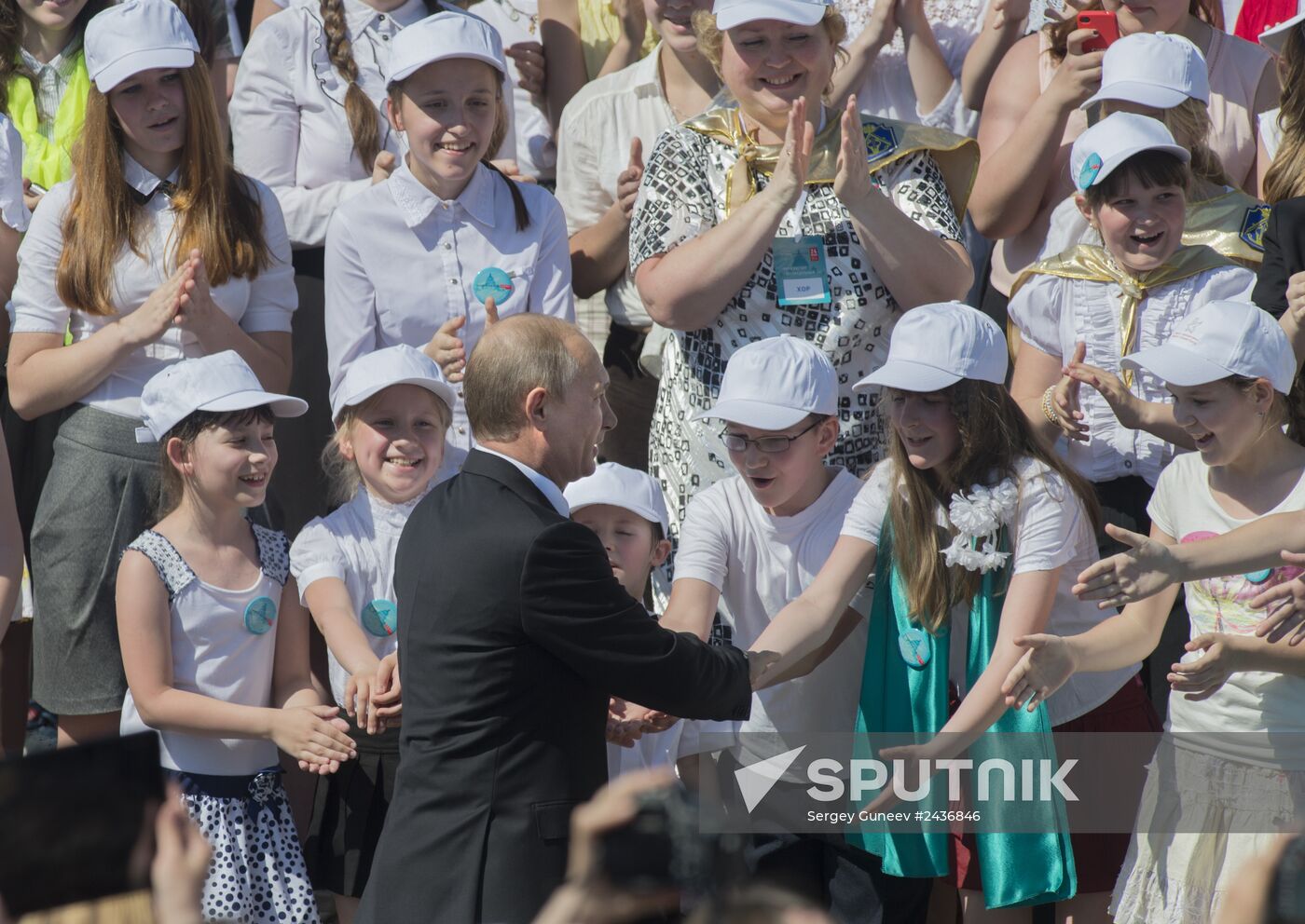Vladimir Putin attends concert at St. Isaac's in St. Petersburg
