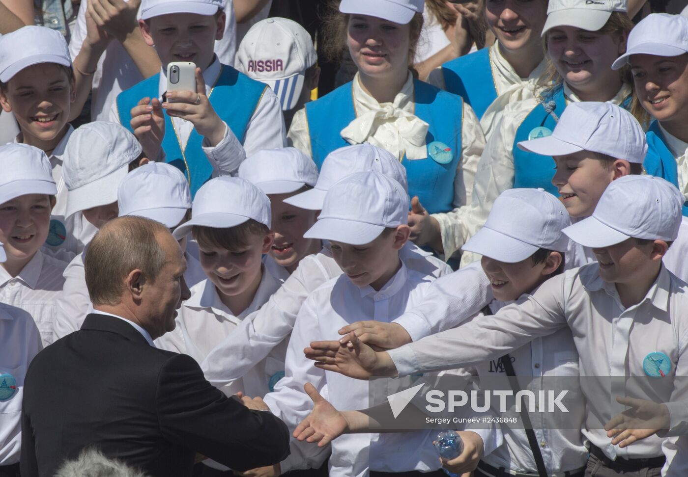 Vladimir Putin attends concert at St. Isaac's in St. Petersburg