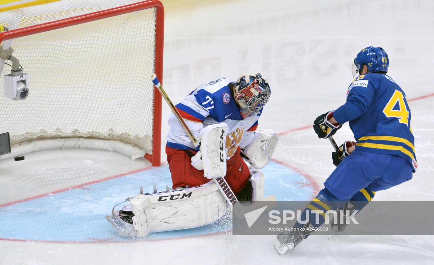 2014 IIHF World Championship. Semifinals. Russia vs. Sweden